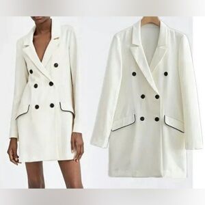ZARA Double Breasted Blazer Dress trf collection